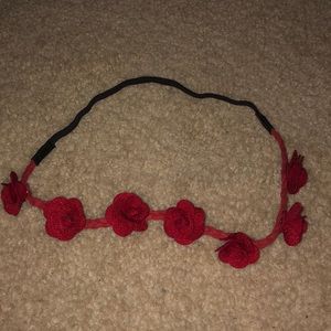 Red Rose Headband